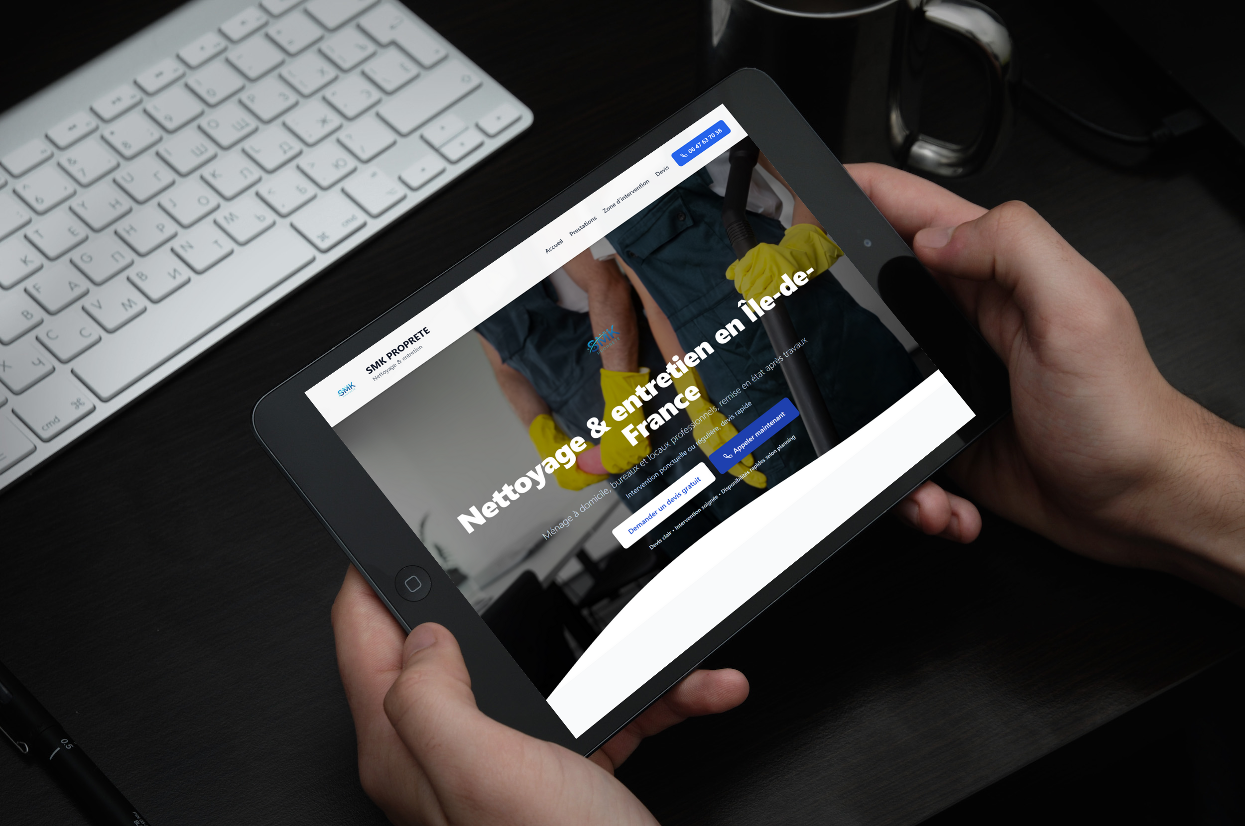 Maquette tablet Ménage — Fibonacci Studio